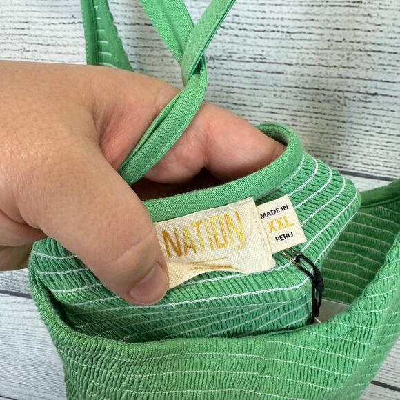 Nation LTD Plus Size Green Penelope Comfortable Midi Sleeveless Dress Size XXL - Picture 2 of 7